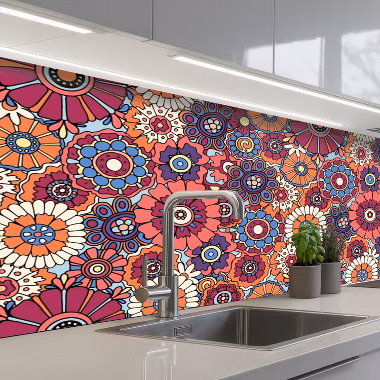 Schienale cucina - Vintage - Modelli - Fiori - Piante — 2