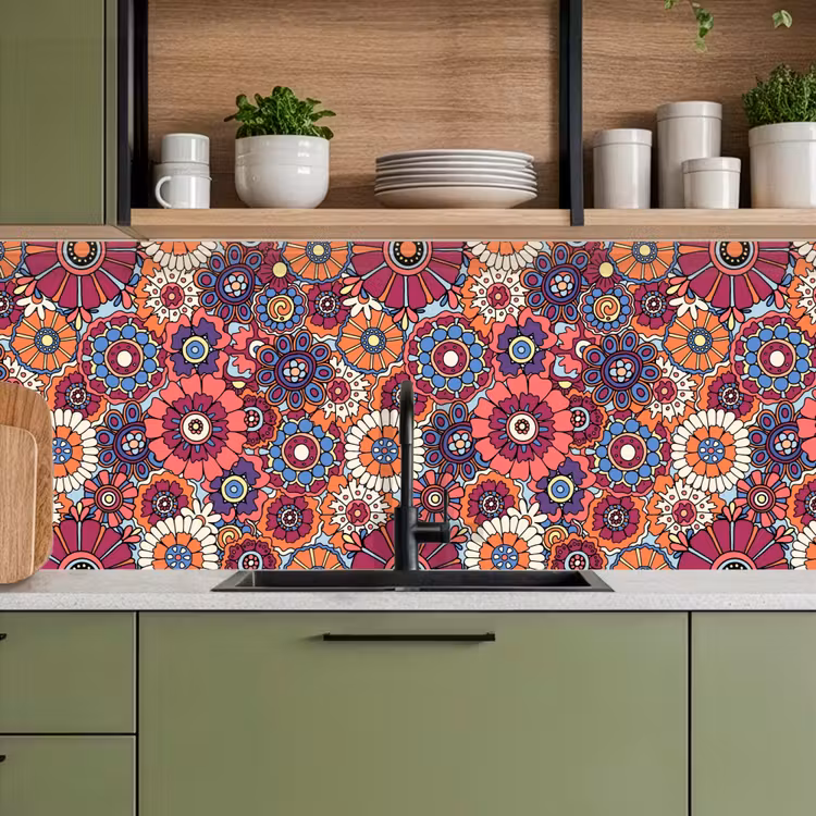 Schienale cucina - Vintage - Modelli - Fiori - Piante — 8
