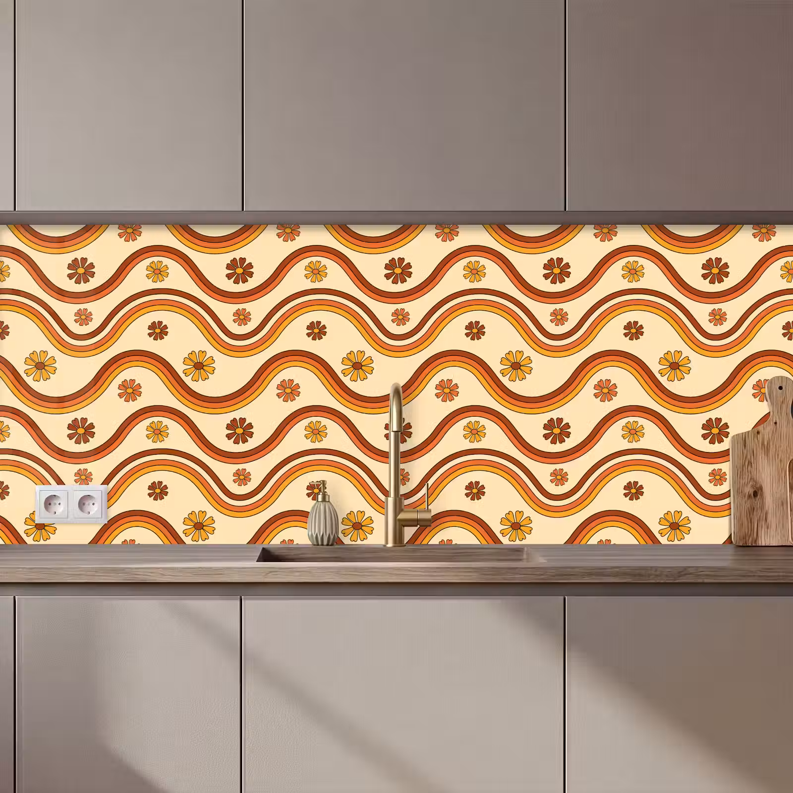 Schienale cucina - Vintage - Modelli - Arcobaleno — 1