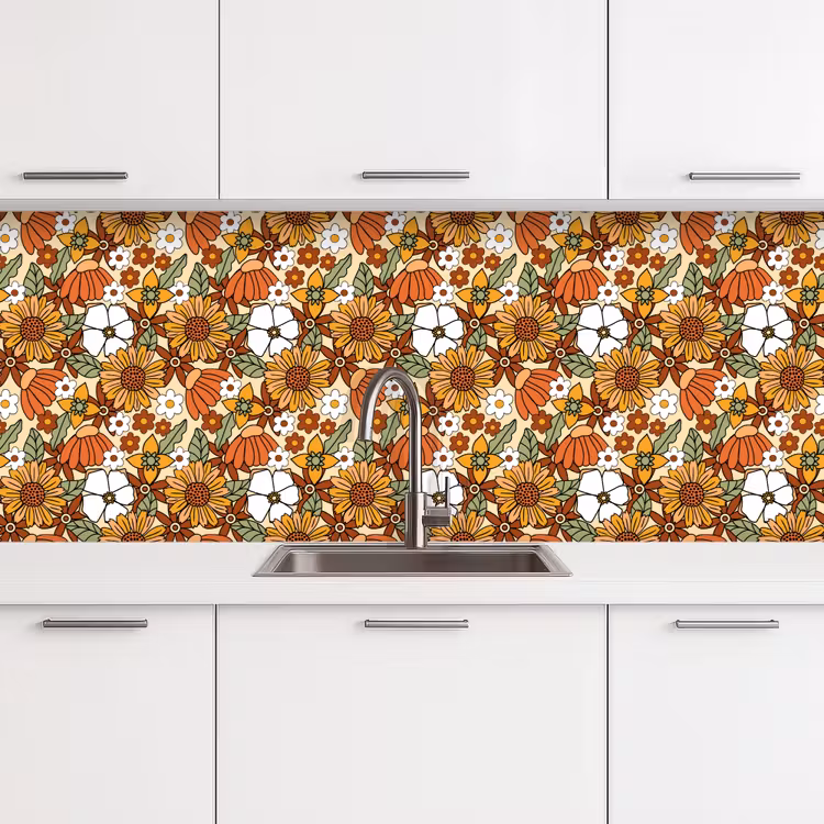 Schienale cucina - Fiori - Vintage - Modelli — 4