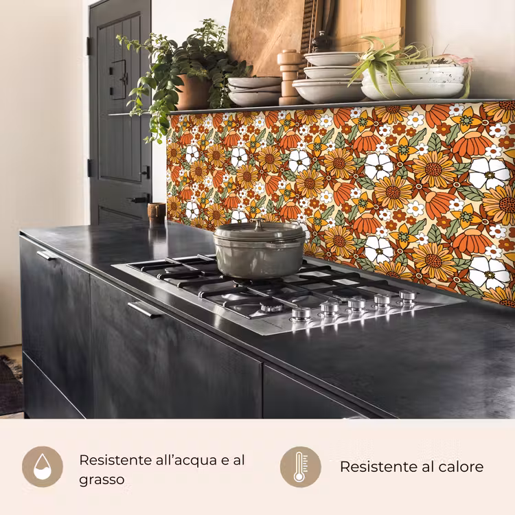 Schienale cucina - Fiori - Vintage - Modelli — 5