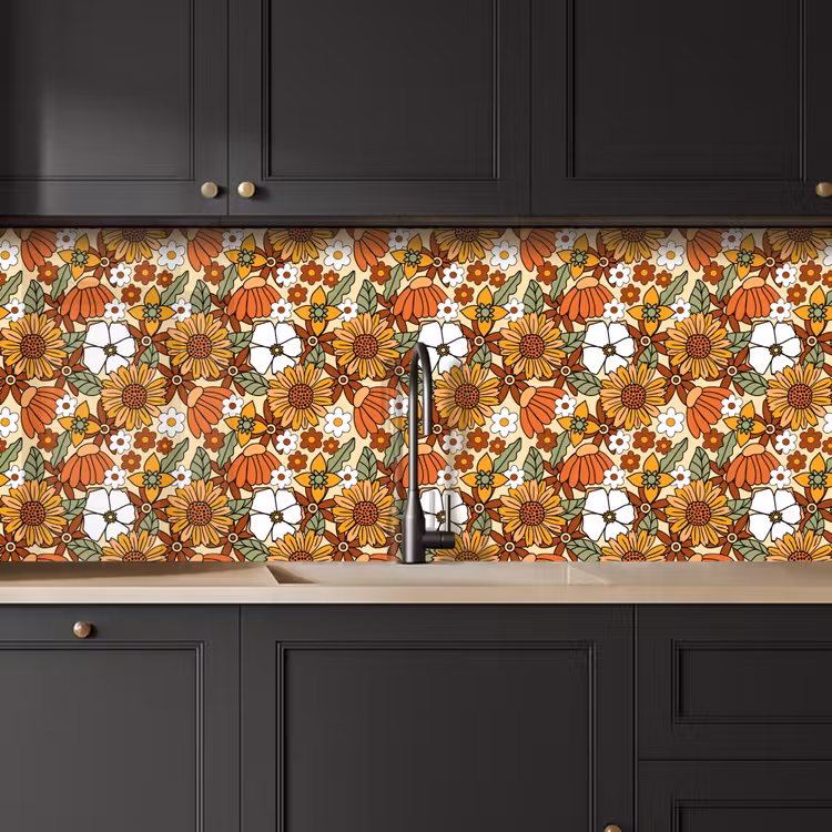 Schienale cucina - Fiori - Vintage - Modelli — 6