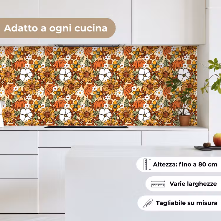 Schienale cucina - Fiori - Vintage - Modelli — 7
