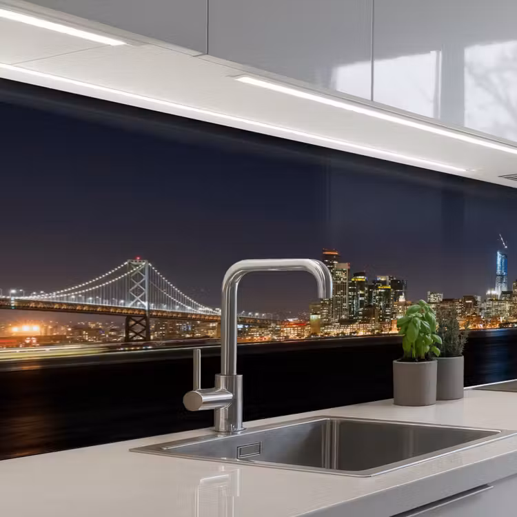 Schienale cucina - Illuminazione - Cielo - Grattacieli - Skyline — 2