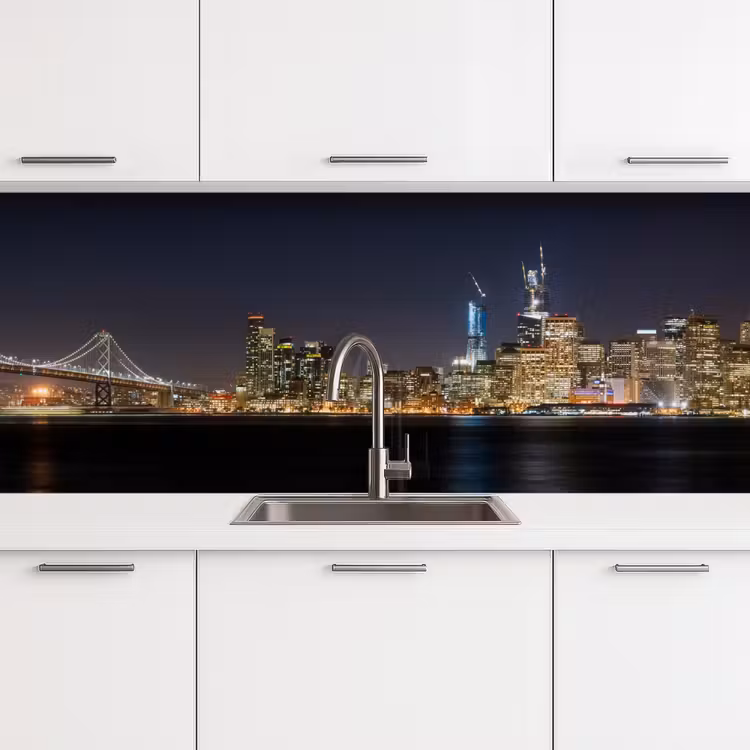 Schienale cucina - Illuminazione - Cielo - Grattacieli - Skyline — 4