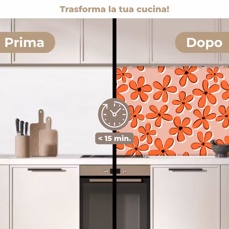 Schienale cucina - Modelli - Vintage - Fiori — 3