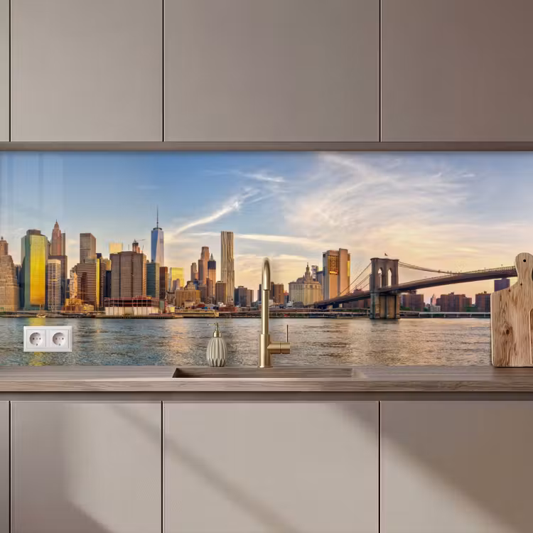 Schienale cucina - Skyline - New York - Ponte - Grattacieli — 1