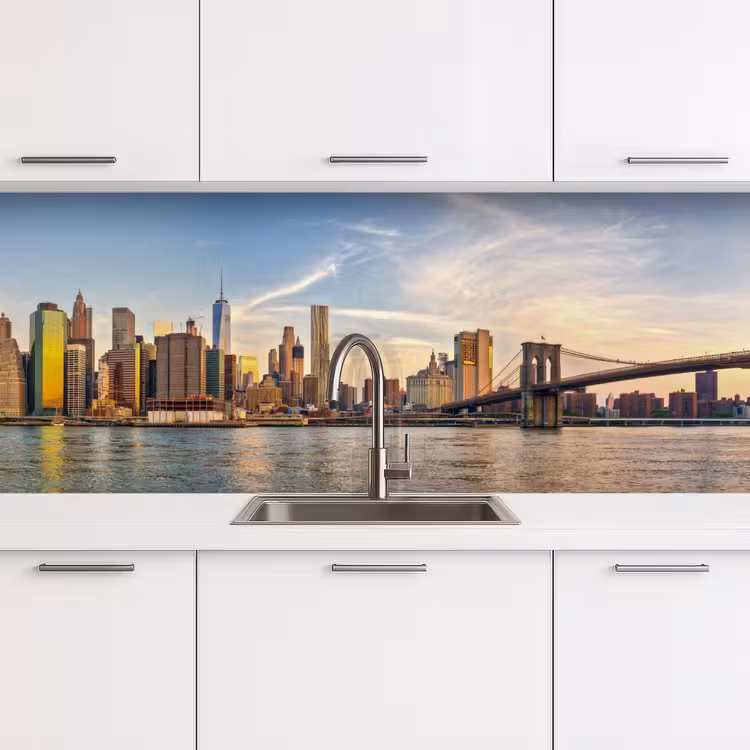Schienale cucina - Skyline - New York - Ponte - Grattacieli — 4