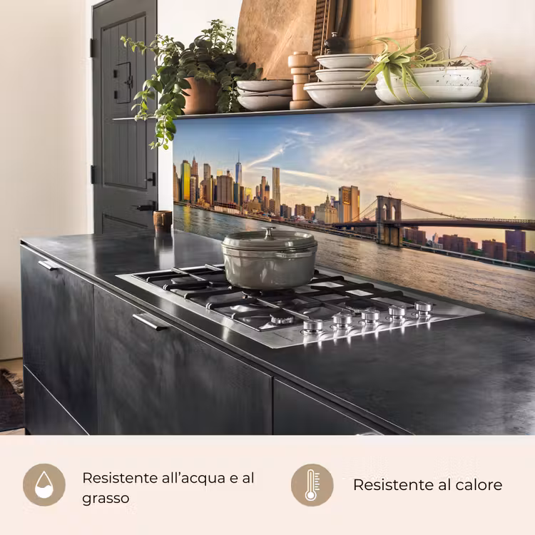 Schienale cucina - Skyline - New York - Ponte - Grattacieli — 5