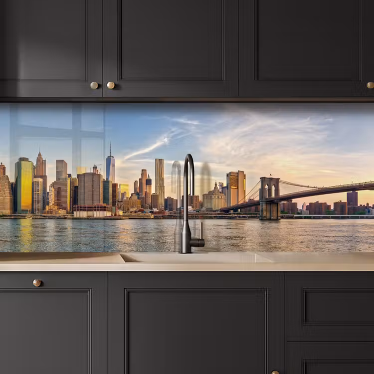 Schienale cucina - Skyline - New York - Ponte - Grattacieli — 6