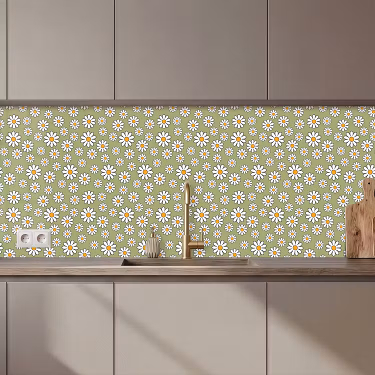 Schienale cucina - Vintage - Modelli - Margherite — 1