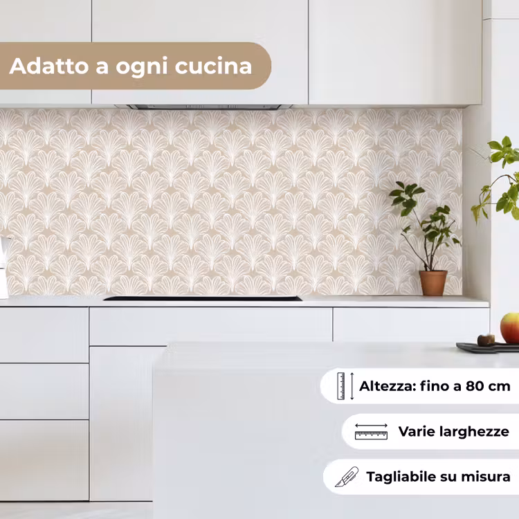 Schienale cucina - Vintage - Ventaglio -Crema — 7