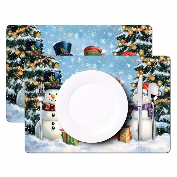 Tovaglietta in vinile - Allegro - Innevato - Colorato — 2