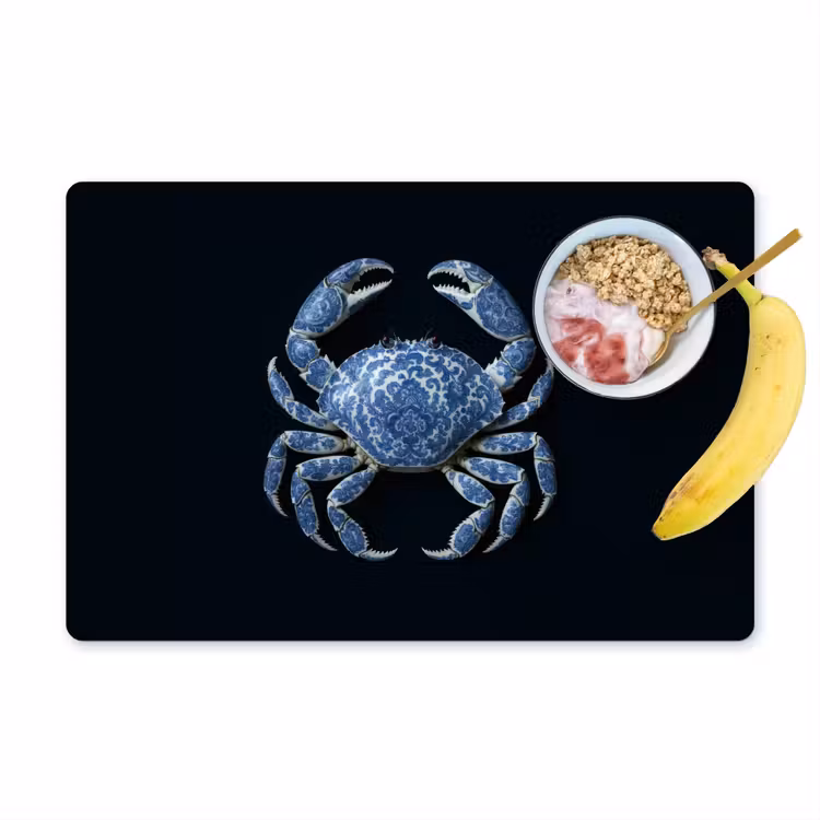 Tovaglietta in vinile - Granchio - Blu Delft - Animali — 1