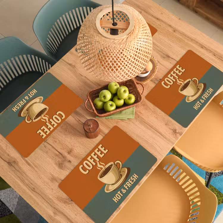 Tovaglietta in vinile - Caffè - Tazza - Vintage - Citazione — 3