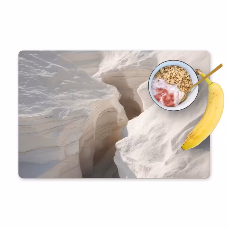 Tovaglietta in vinile - Gola - Bianco - Neve — 1
