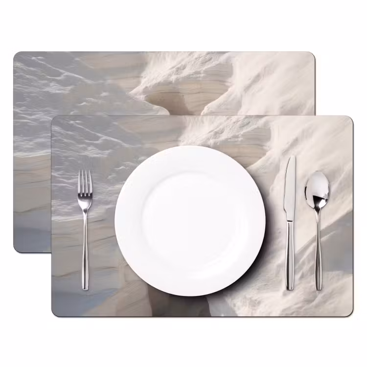 Tovaglietta in vinile - Gola - Bianco - Neve — 2