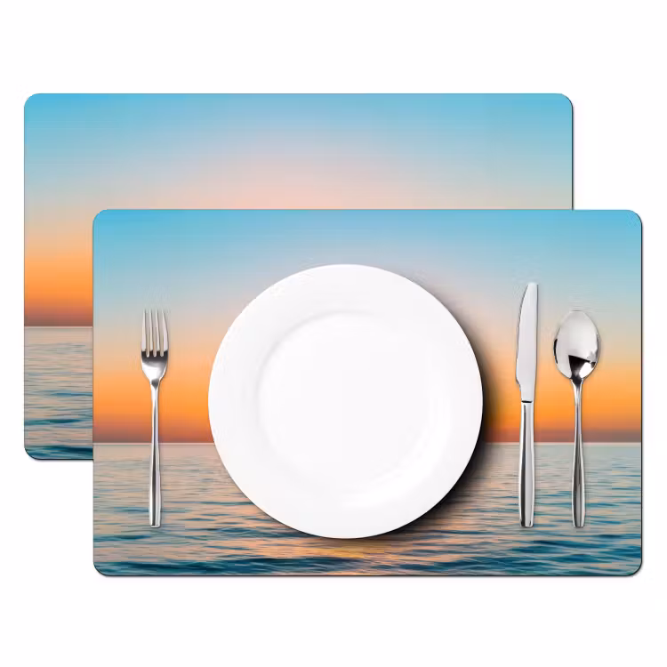 Tovaglietta in vinile - Mare - Barca a vela - Tramonto — 2
