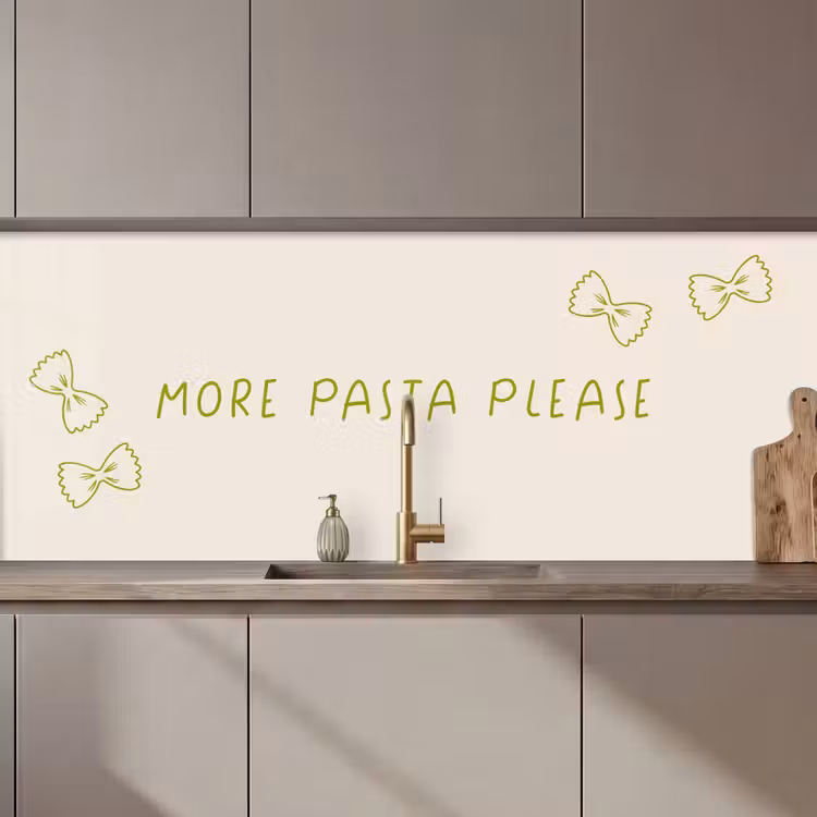 Schienale cucina - Più pasta per favore — 1