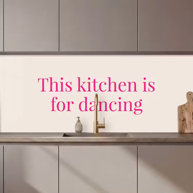 Schienale cucina - Questa cucina è per ballare — 1