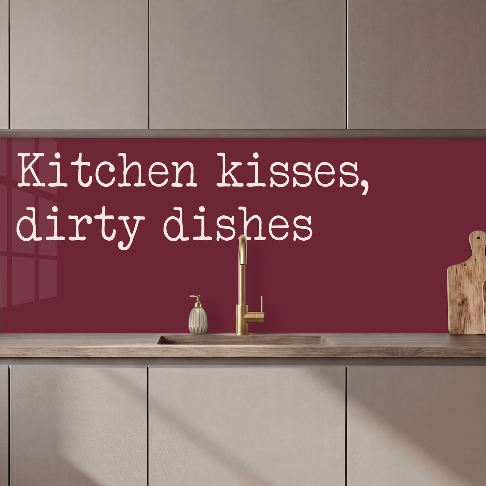 Schienale cucina - Baci in cucina, piatti sporchi — 1
