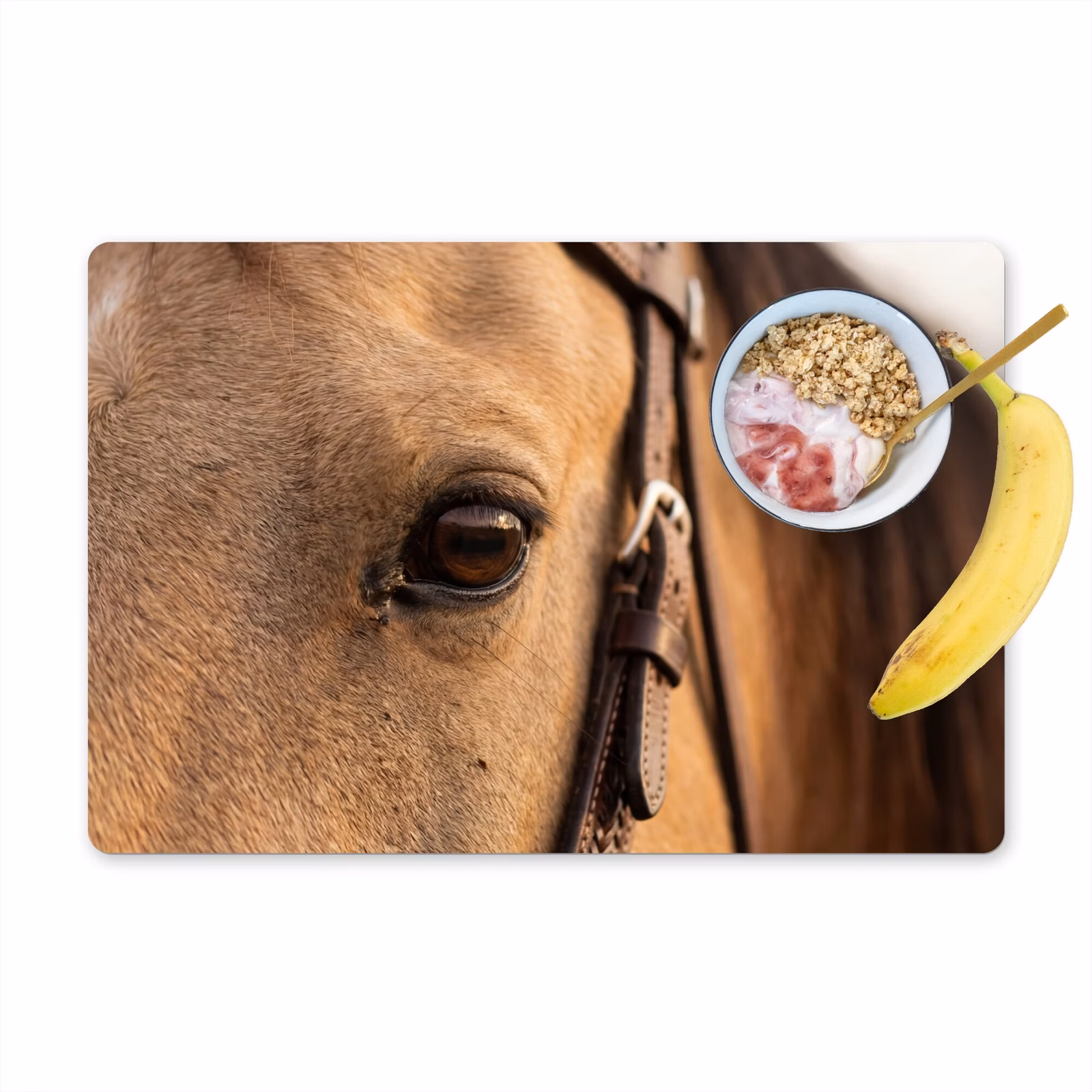 Tovaglietta – 6 pezzi - Cavallo - Occhio - Marrone — 1