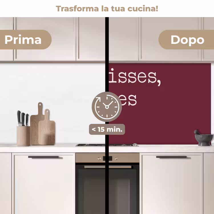 Schienale cucina - Baci in cucina, piatti sporchi — 3