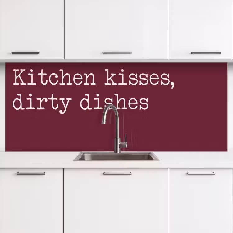 Schienale cucina - Baci in cucina, piatti sporchi — 4
