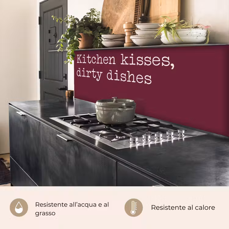 Schienale cucina - Baci in cucina, piatti sporchi — 5