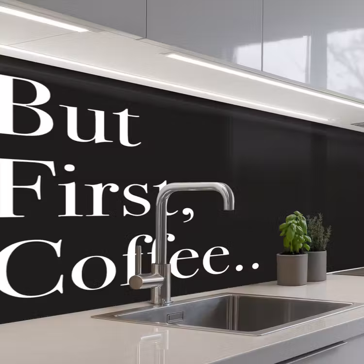 Schienale cucina - Ma prima il caffè — 2