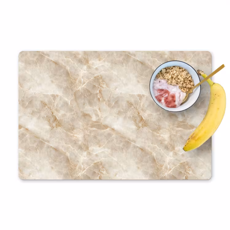 Tovaglietta – 6 pezzi - Beige chiaro - Onice - Sottile — 1