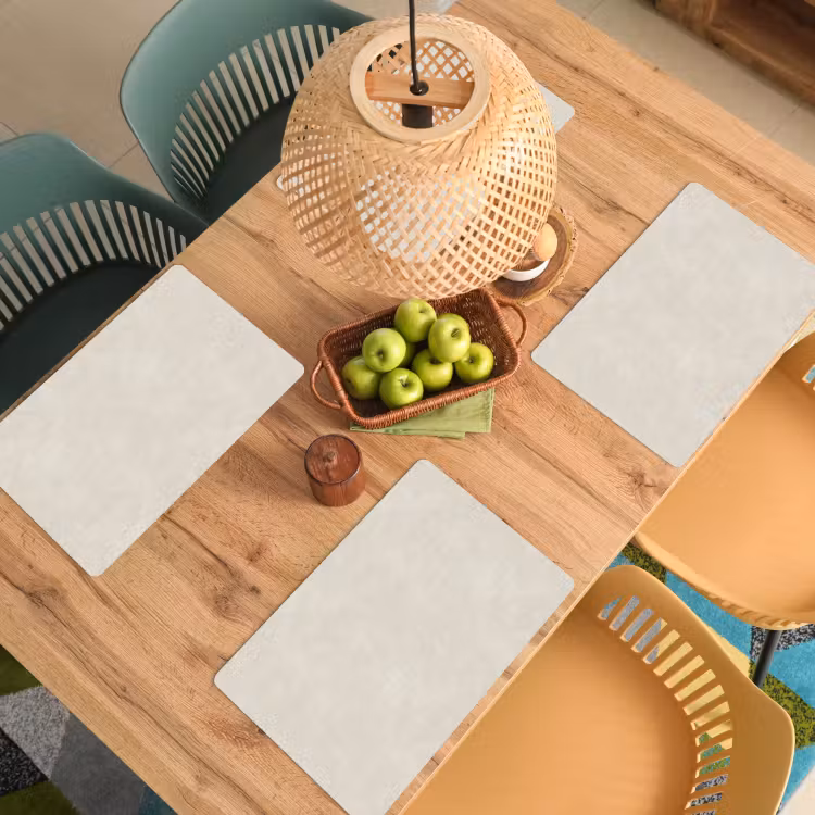 Tovaglietta – 6 pezzi - Color sabbia - Moderno - Liscio — 3