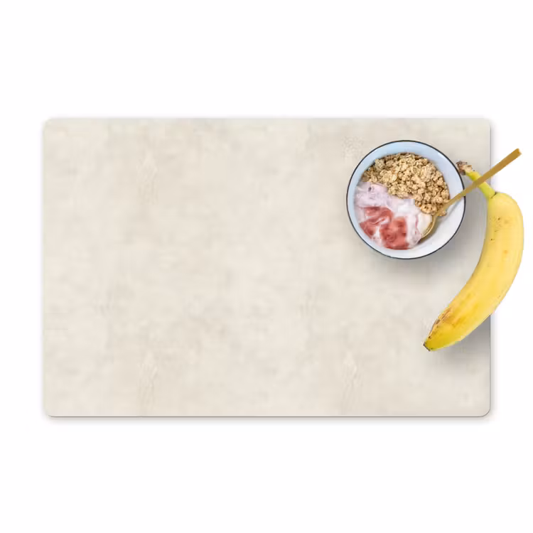 Tovaglietta – 6 pezzi - Crema - Liscio - Cemento — 1