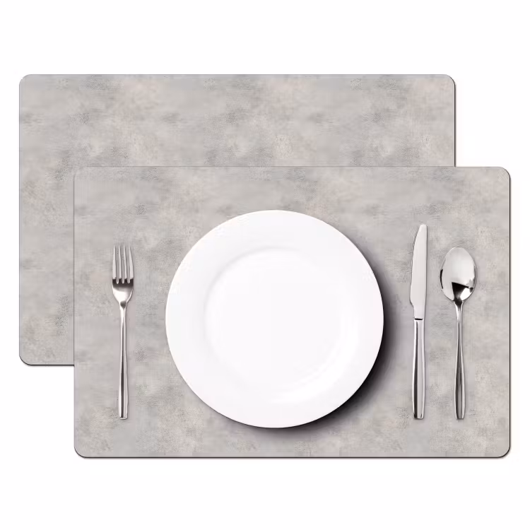 Tovaglietta – 6 pezzi - Grigio - Calcestruzzo - Industriale — 2