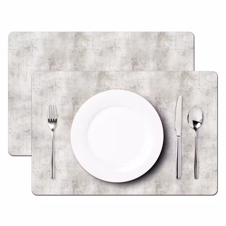 Tovaglietta – 6 pezzi - Grigio - Cemento - Intemperie — 2