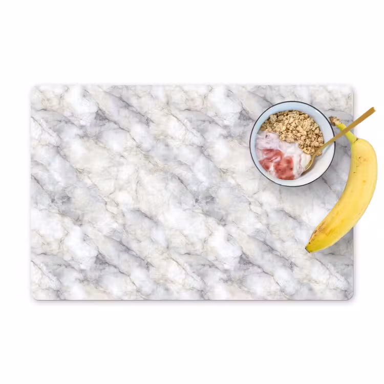 Tovaglietta – 6 pezzi - Grigio - Marmo - Dettagli — 1