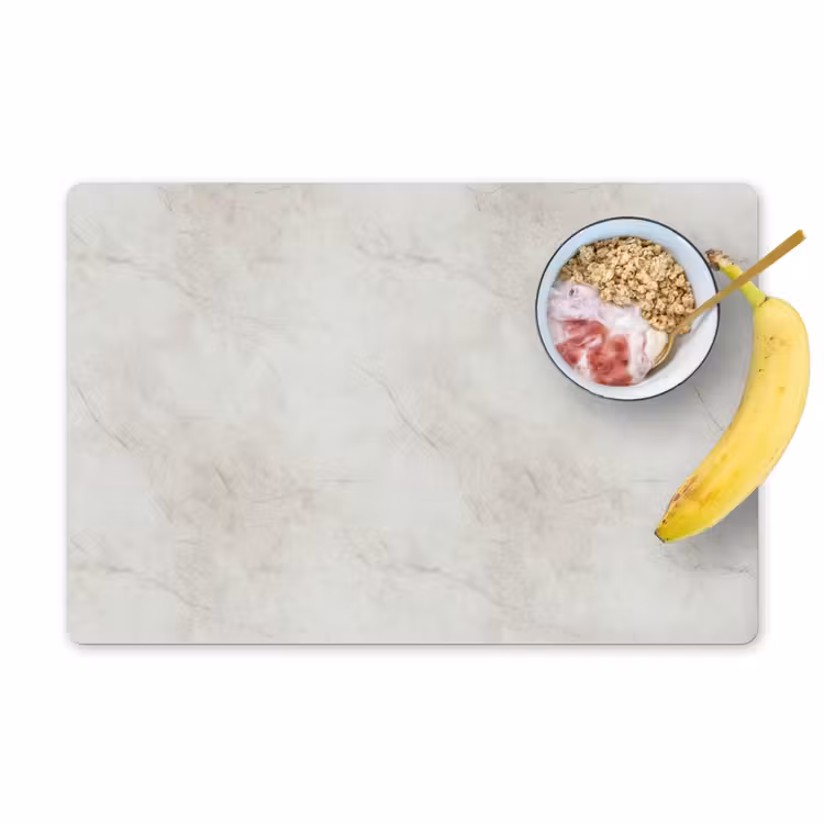 Tovaglietta – 6 pezzi - Grigio - Marmo - Venature — 1