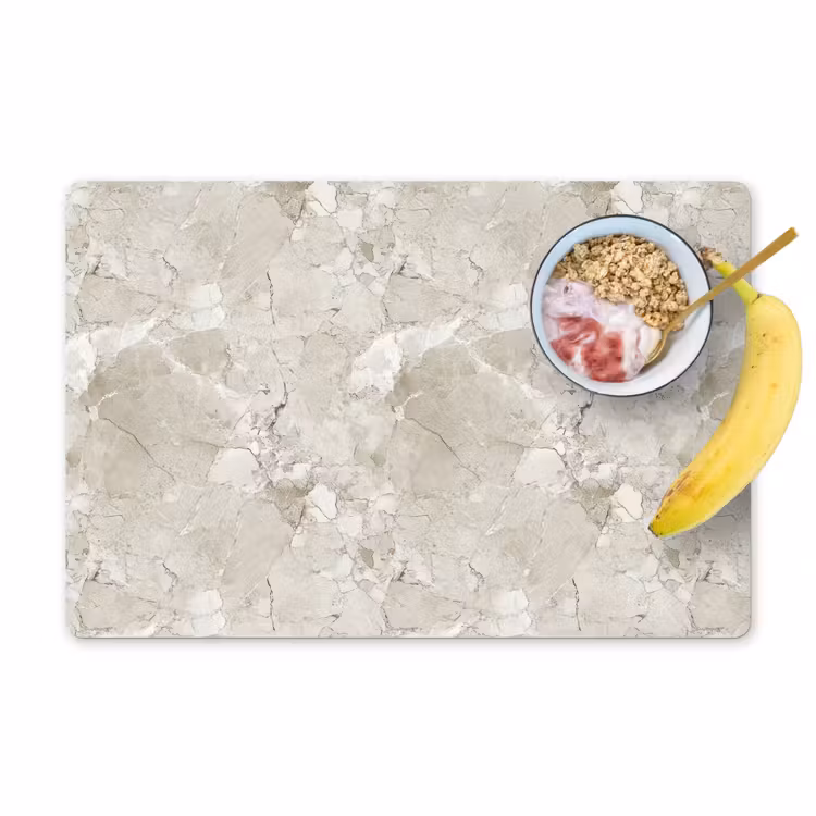 Tovaglietta – 6 pezzi - Marmo - Grigio - Venature — 1