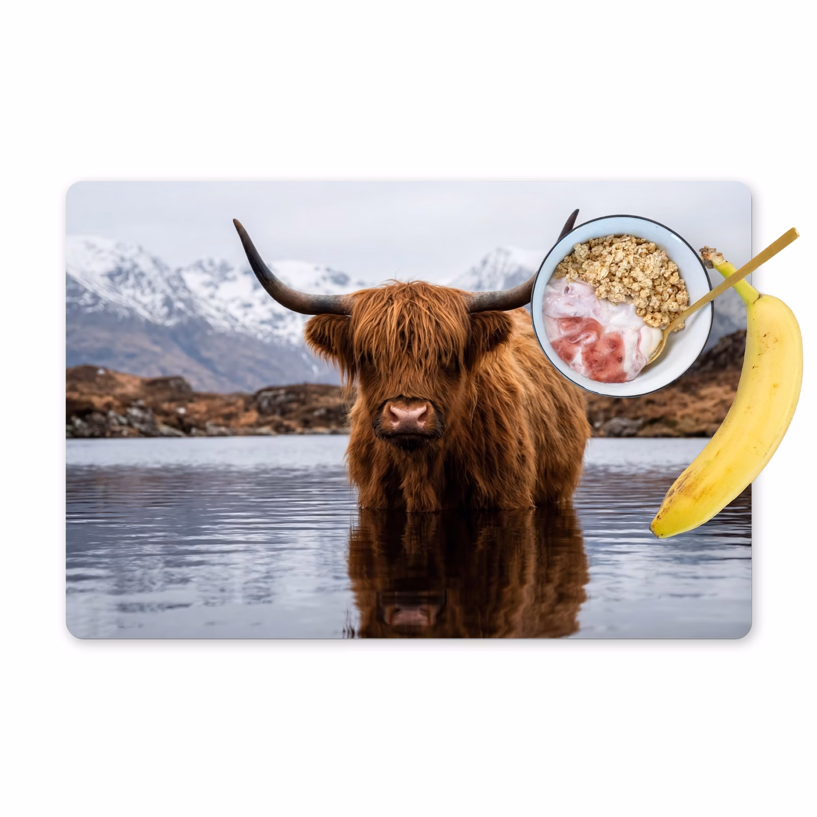 Tovaglietta – 6 pezzi - Highlander scozzese - Marrone - Acqua — 1