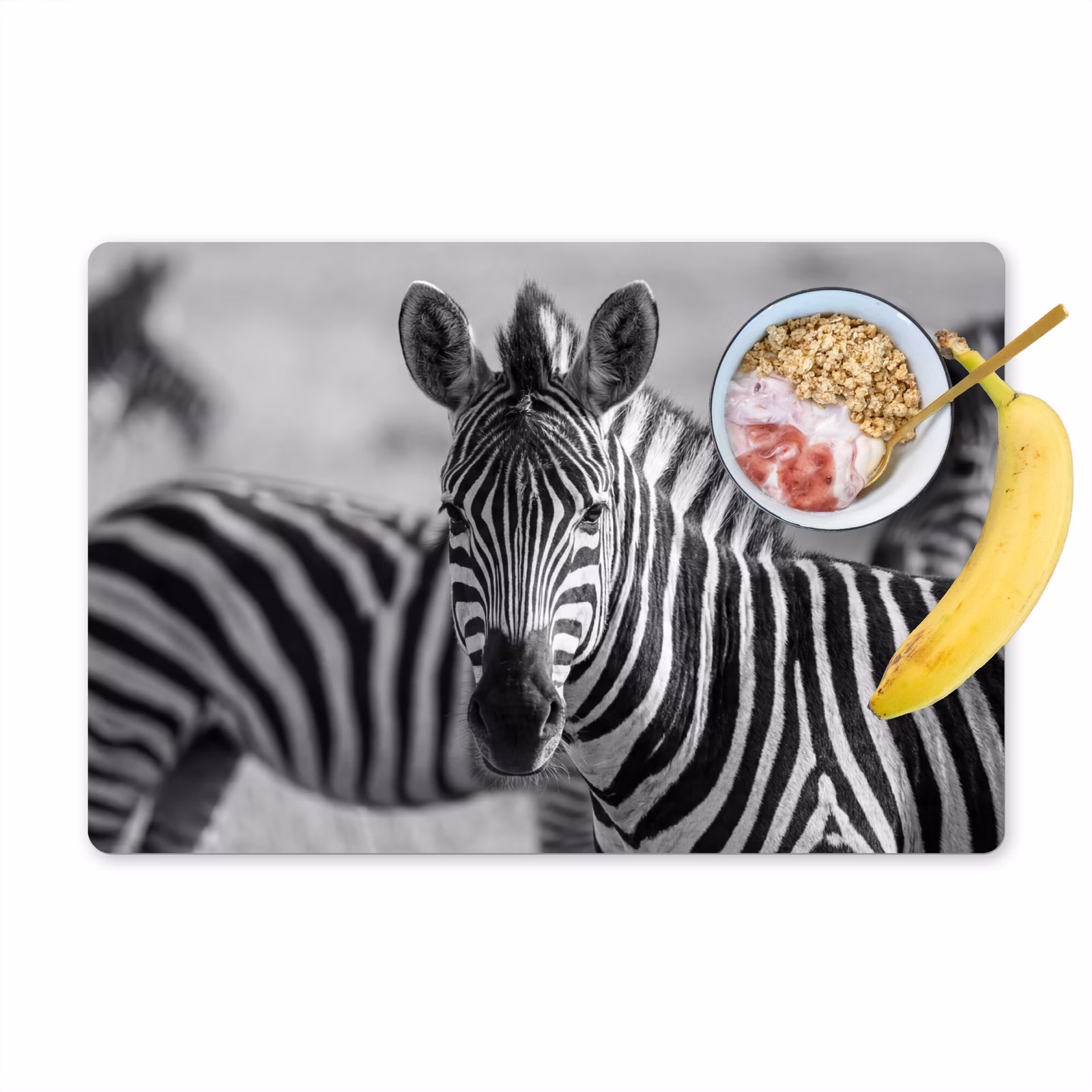 Tovaglietta – 6 pezzi - Zebre - Nero - Bianco — 1