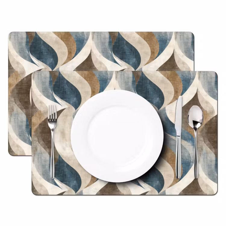 Tovaglietta – 6 pezzi - Astratto - Onde - Colorato — 2