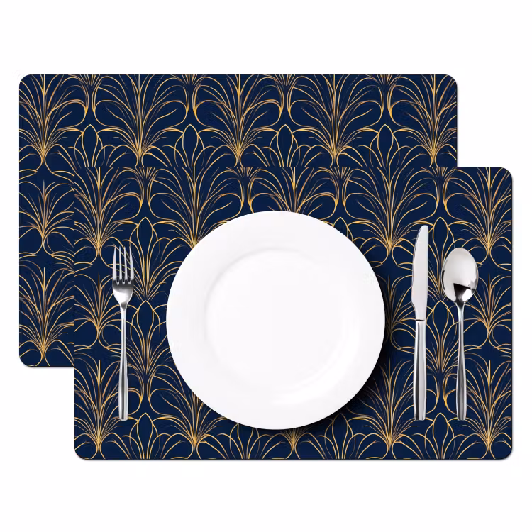 Tovaglietta – 6 pezzi - Deco - Ventilatore - Blu — 2