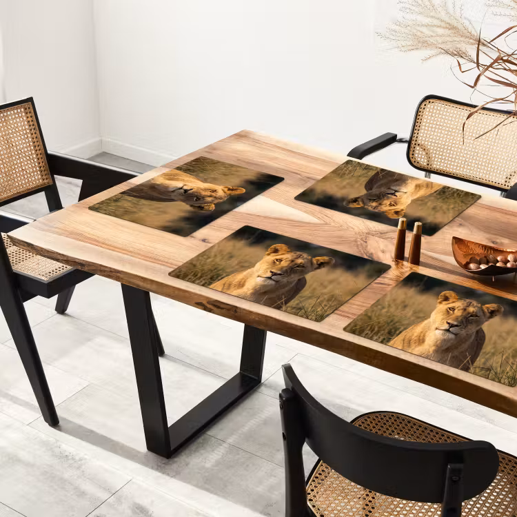 Tovaglietta – 6 pezzi - Leonessa - Erba - Giallo — 4