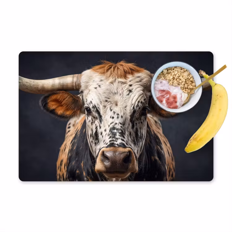 Tovaglietta – 6 pezzi - Toro - Colorato - Corna — 1