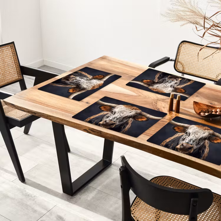 Tovaglietta – 6 pezzi - Toro - Colorato - Corna — 4
