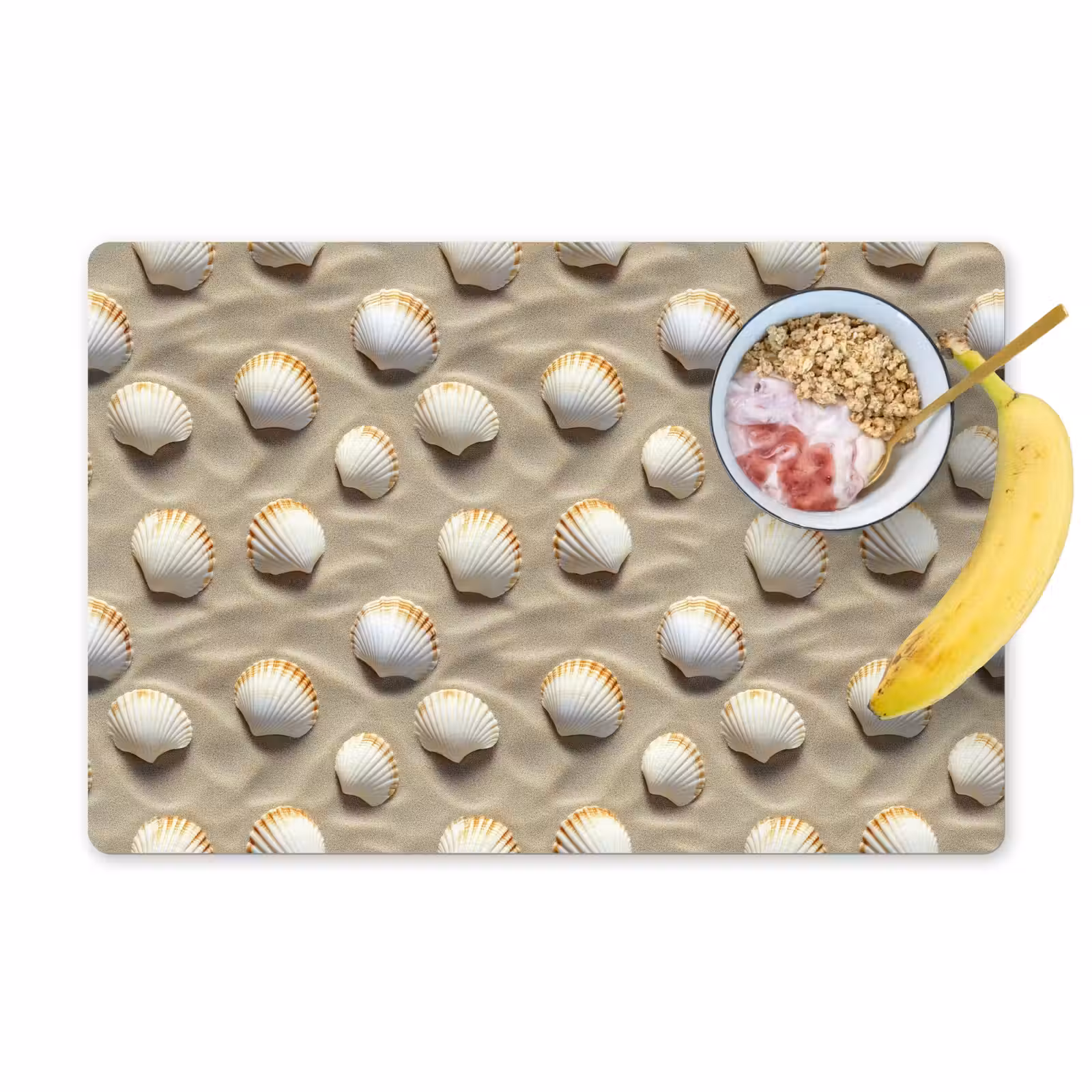 Tovaglietta – 6 pezzi - Conchiglie - Sabbia - Marittimo — 1