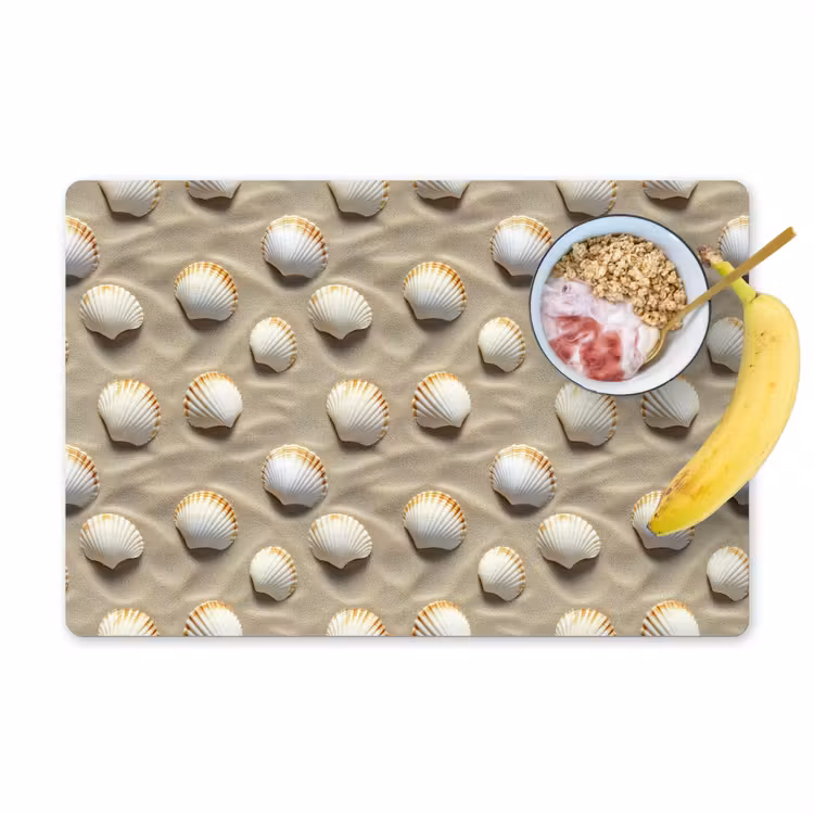 Tovaglietta – 6 pezzi - Conchiglie - Sabbia - Marittimo — 1
