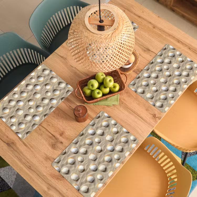 Tovaglietta – 6 pezzi - Conchiglie - Sabbia - Marittimo — 3