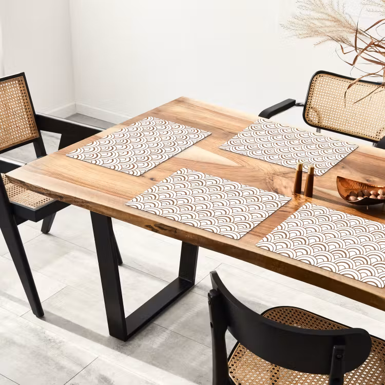Tovaglietta – 6 pezzi - Classico - Motivo - Terracotta — 4
