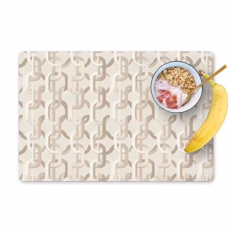 Tovaglietta – 6 pezzi - Motivo - Astratto - Beige — 1